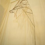 14_Minha LEE_flightless_installation_bamboo, leather strap, cotton cloth_250x300x550cm_2001